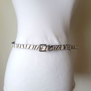 Express Zebra Print Belt